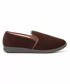 Grosby Percy Chocolate Gusset Slipper