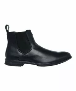 Hush Puppies Leather Black Chelsea Boot