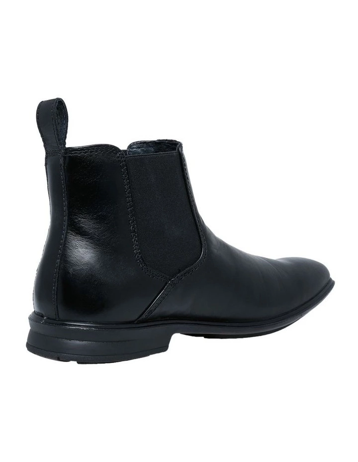 Hush Puppies Leather Black Chelsea Boot 3 Hush Puppies Leather Black Chelsea Boot - Image 3