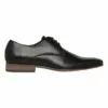 Blaq Callum Black Embossed Lace Up Shoe