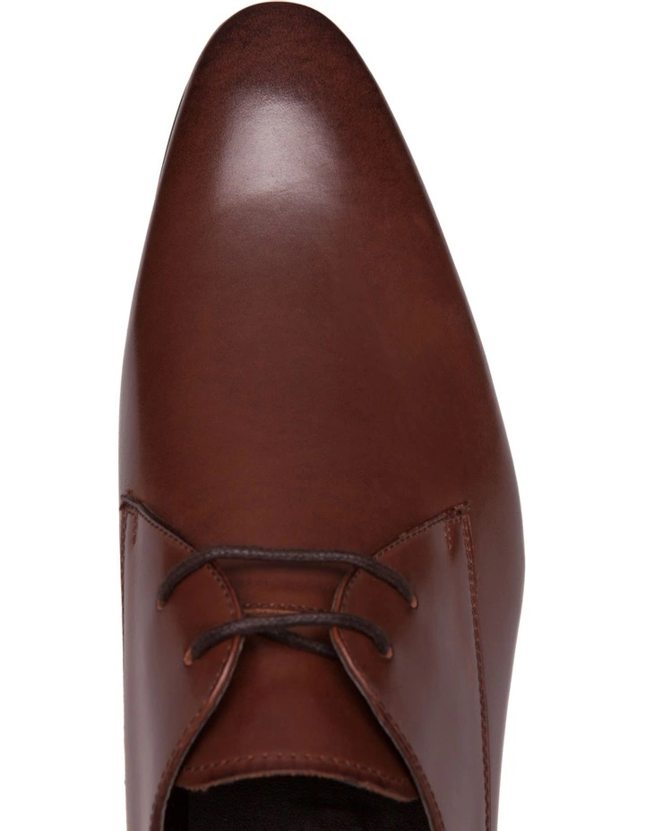 Blaq Callum Tan Embossed Lace Up Shoe 4 Blaq Callum Tan Embossed Lace Up Shoe - Image 4