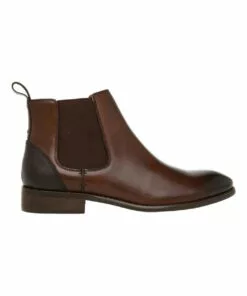 Blaq Harry Chocolate Leather Chelsea Boot