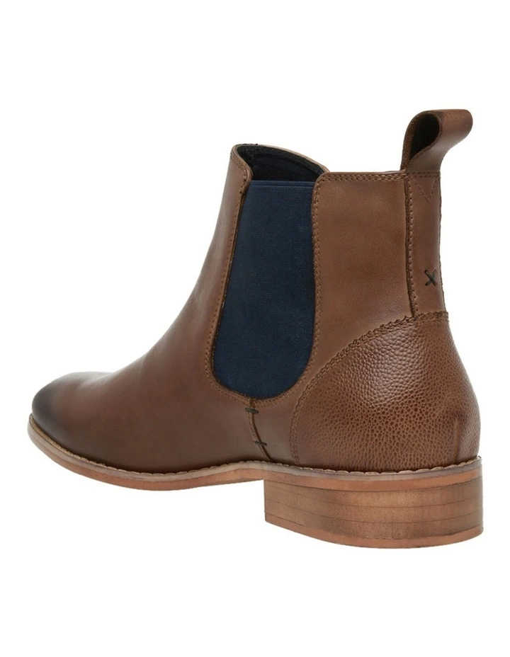Blaq Harry Tan Leather Chelsea Boot 3 Blaq Harry Tan Leather Chelsea Boot - Image 3