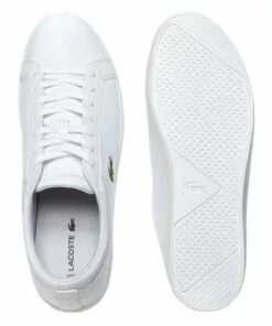 Lacoste Straightset Leather White Trainer Sneaker -Shoes Sales 490380760 4 720x928