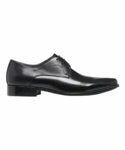 Julius Marlow Keen Plain Vamp Derby Black Lace Up Dress Shoe