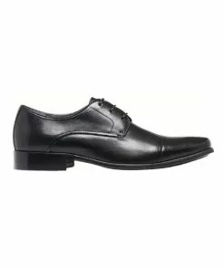 Julius Marlow Knock Toe Cap Black Derby Lace Up Dress Shoe