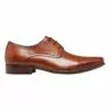 Julius Marlow Knock Toe Cap Brown Derby Lace Up Dress Shoe