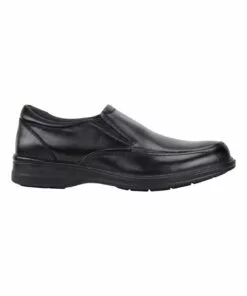 Hush Puppies Transit Black Slip On Shoe