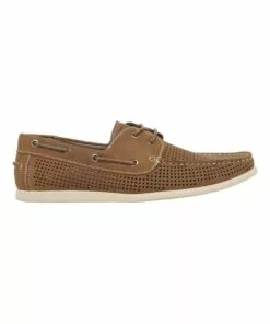 Kenji Malone Tan Boat Shoe