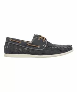 Kenji Malone Navy Boat Shoe
