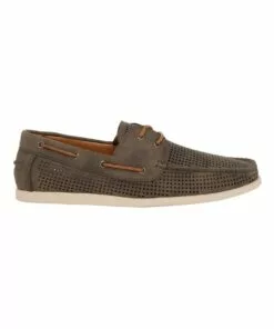 Kenji Malone Grey Boat Shoe