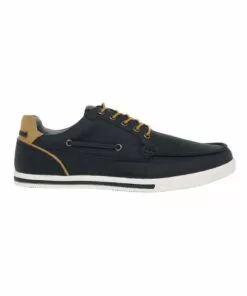 Kenji Arcade Navy Boat Shoe
