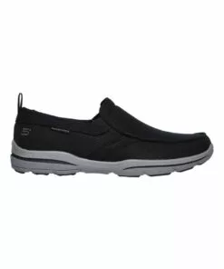 Skechers Harper Walton Black Slip On Casual Shoe