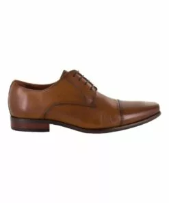 Florsheim Cross Leather Tan Lace Up Dress Shoe