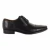 Florsheim Cross Leather Black Lace Up Dress Shoe