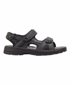 Hush Puppies Simmer Black Sandal
