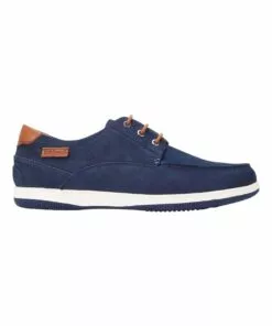 Hush Puppies Dusty Navy Nubuck Lace Up Boat Shoe