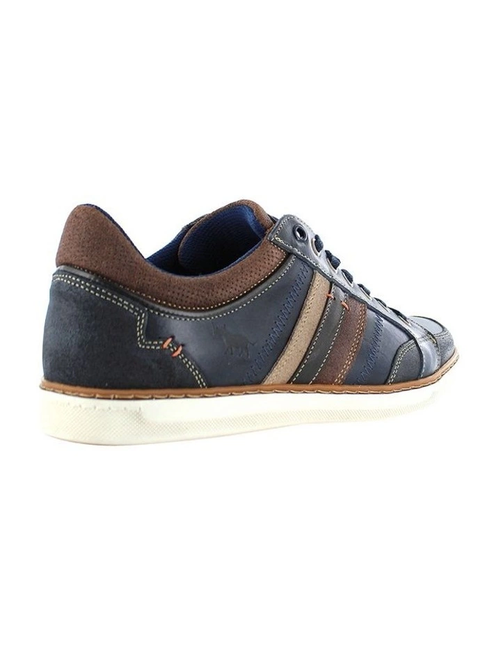 Wild Rhino Blake Leather Navy Lace-Up Casual Sneaker 2 Wild Rhino Blake Leather Navy Lace-Up Casual Sneaker - Image 2