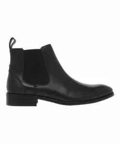 Blaq Harry Black Leather Chelsea Boot