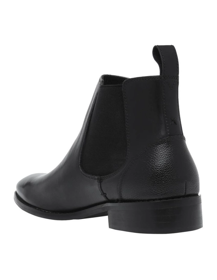 Blaq Harry Black Leather Chelsea Boot 2 Blaq Harry Black Leather Chelsea Boot - Image 2