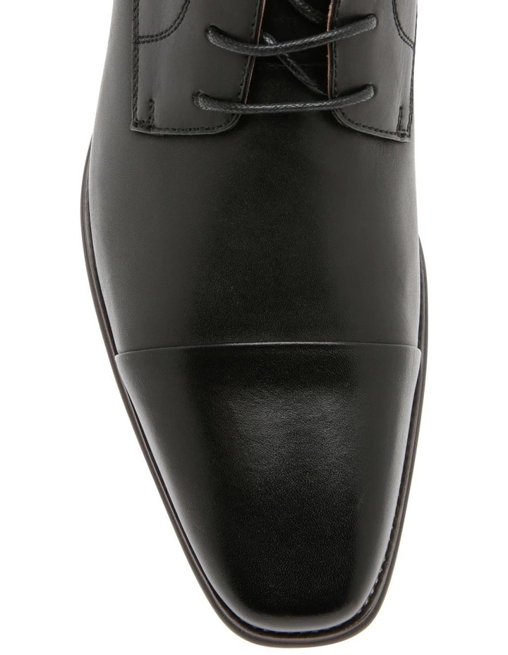 Blaq Caulfield Black Toe Cap Lace Up Shoe 3 Blaq Caulfield Black Toe Cap Lace Up Shoe - Image 3