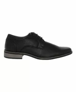Blaq Flemington Black Lace Up Shoe