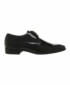 Blaq Callum Black Patent Lace Up Dress Shoe