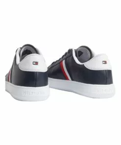 Tommy Hilfiger Essential Leather Midnight Trainer Sneaker -Shoes Sales 715221640 5 720x928