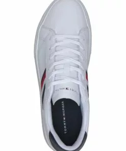 Tommy Hilfiger Essential Leather Cupsole White/Midnight Trainer Sneaker