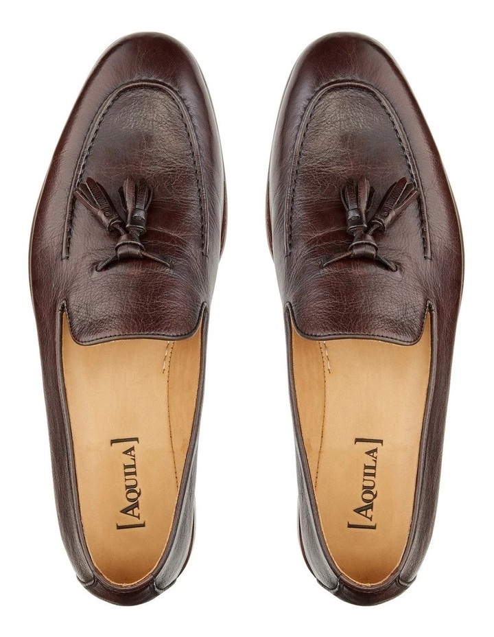Aquila Alberto Leather Tassel Loafers 3 Aquila Alberto Leather Tassel Loafers - Image 3