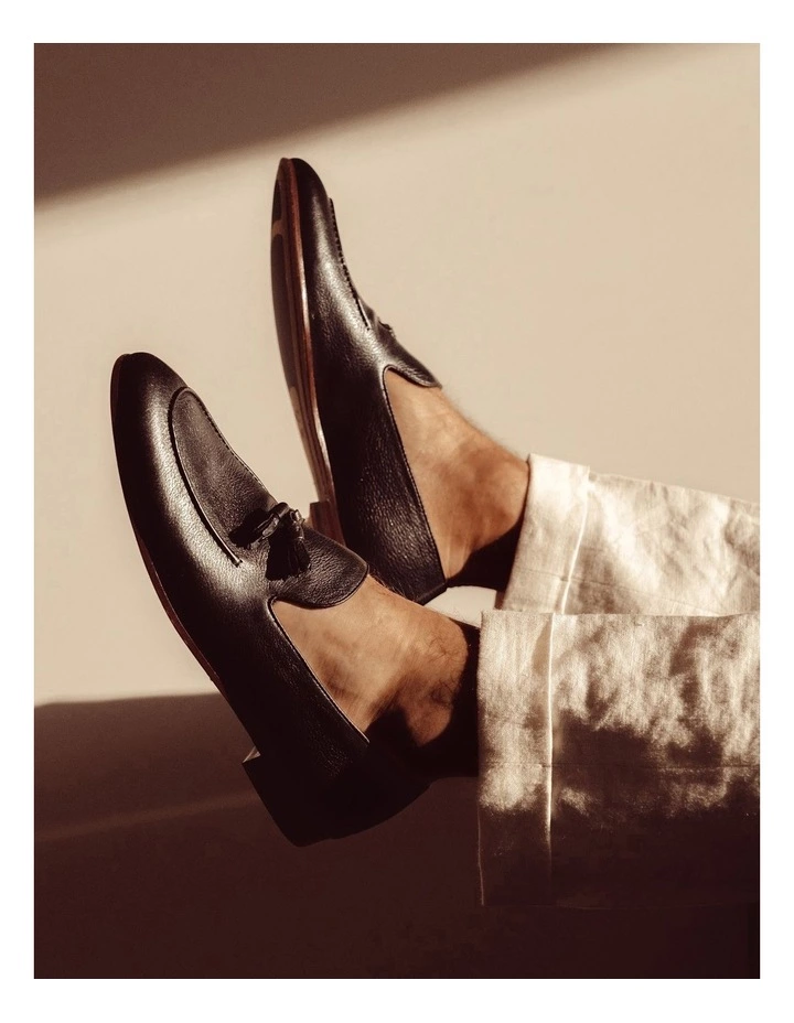 Aquila Alberto Leather Tassel Loafers 5 Aquila Alberto Leather Tassel Loafers - Image 5