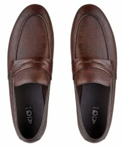 AQ by Aquila Cavarra Embossed Penny Loafers -Shoes Sales 717190840 3 720x928