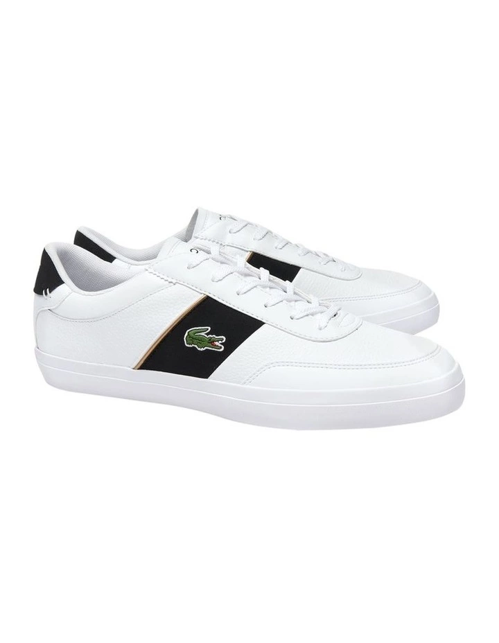 Lacoste Court-Master White Lace-Up Sneaker 3 Lacoste Court-Master White Lace-Up Sneaker - Image 3