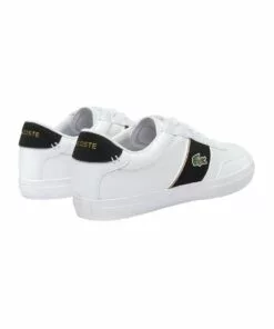 Lacoste Court-Master White Lace-Up Sneaker 10 Lacoste Court-Master White Lace-Up Sneaker -Shoes Sales 722438200 4 720x928