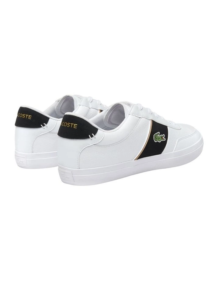 Lacoste Court-Master White Lace-Up Sneaker 4 Lacoste Court-Master White Lace-Up Sneaker - Image 4