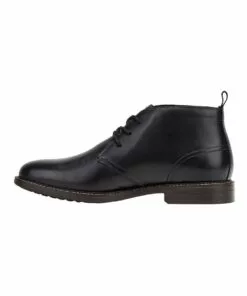 Hush Puppies Harbour Black Burnish Boot -Shoes Sales 762181120 3 720x928
