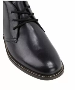 Hush Puppies Harbour Black Burnish Boot -Shoes Sales 762181120 4 720x928