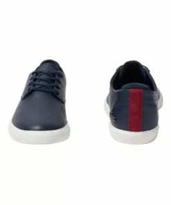 Lacoste Esparre Navy/Dark Red Sneaker -Shoes Sales 769225600 4 720x928