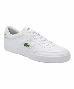 Lacoste Court-Master White Lace-Up Sneaker