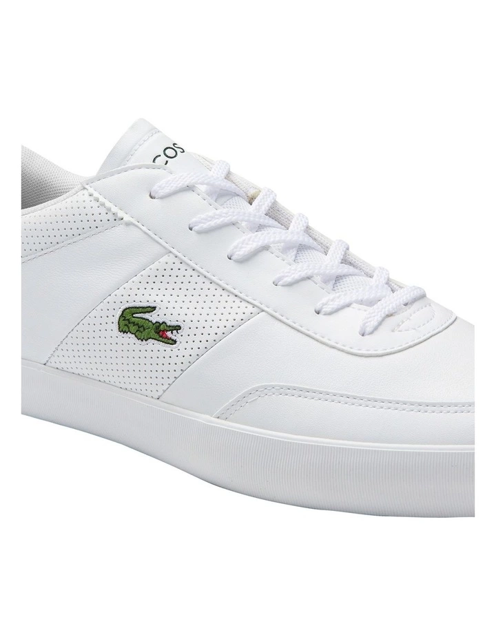 Lacoste Court-Master White Lace-Up Sneaker 6 Lacoste Court-Master White Lace-Up Sneaker - Image 6