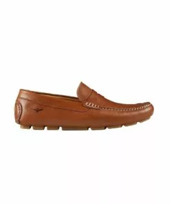 Aquila Connor Tan Leather Driving Shoes