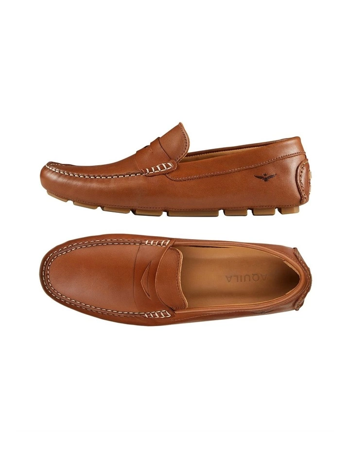 Aquila Connor Tan Leather Driving Shoes 2 Aquila Connor Tan Leather Driving Shoes - Image 2