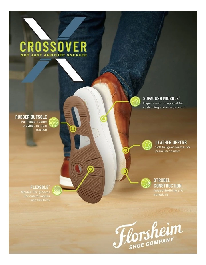 Florsheim Cross Over Mushroom Lace Sneaker 5 Florsheim Cross Over Mushroom Lace Sneaker - Image 5