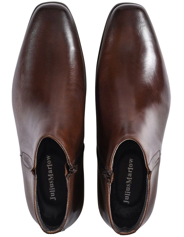 Julius Marlow Kelson Brown Zip Ankle Boot 3 Julius Marlow Kelson Brown Zip Ankle Boot - Image 3