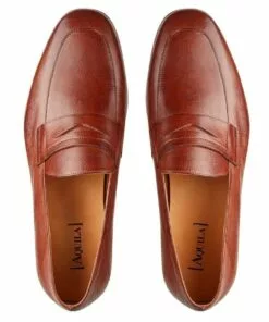 Aquila Fernando Tan Leather Penny Loafers 5 Aquila Fernando Tan Leather Penny Loafers -Shoes Sales 821454940 3 720x928