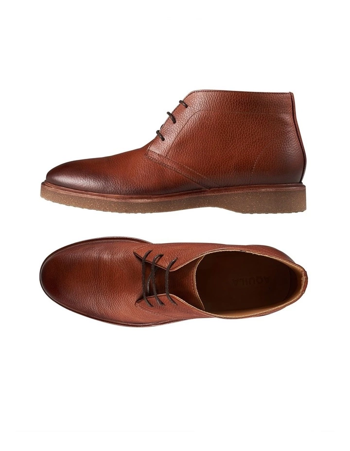 Aquila Boston Tan Leather Desert Boots 2 Aquila Boston Tan Leather Desert Boots - Image 2