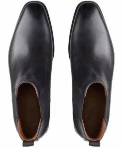 AQ by Aquila Artie Black Leather Chelsea Boots -Shoes Sales 823888000 3 720x928