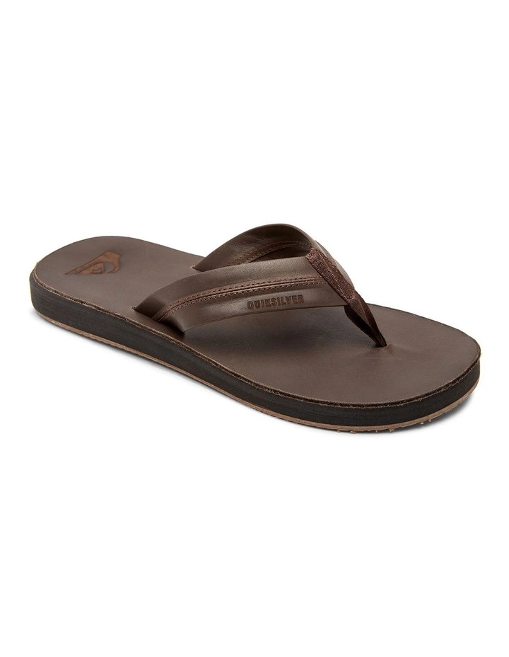 Quiksilver MENS CARVER NATURAL LEATHER SANDALS 2 Quiksilver MENS CARVER NATURAL LEATHER SANDALS - Image 2