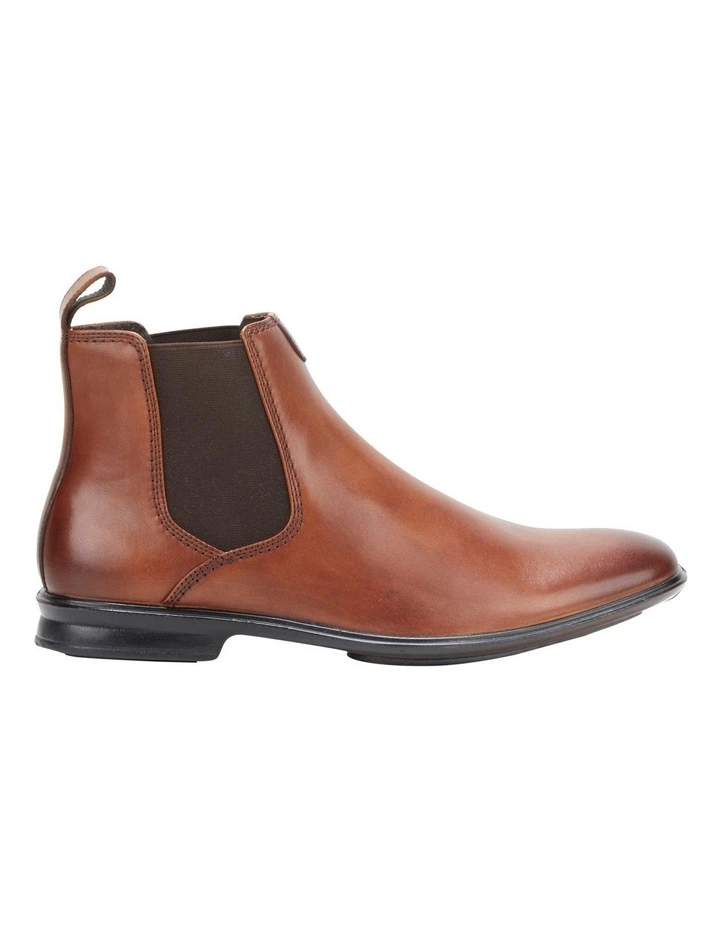 Hush Puppies Leather Tan Burnish Chelsea Boot 1 Hush Puppies Leather Tan Burnish Chelsea Boot