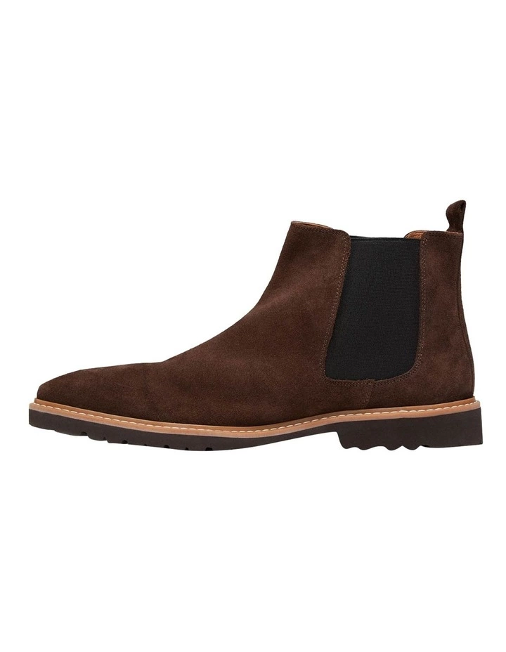 Oxford Atlas Chocolate Suede Chelsea Boots 2 Oxford Atlas Chocolate Suede Chelsea Boots - Image 2